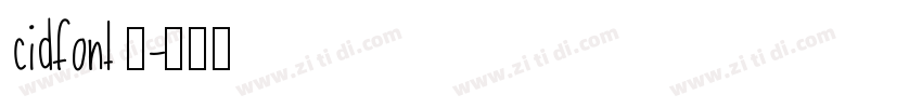 cidfont 发字体转换